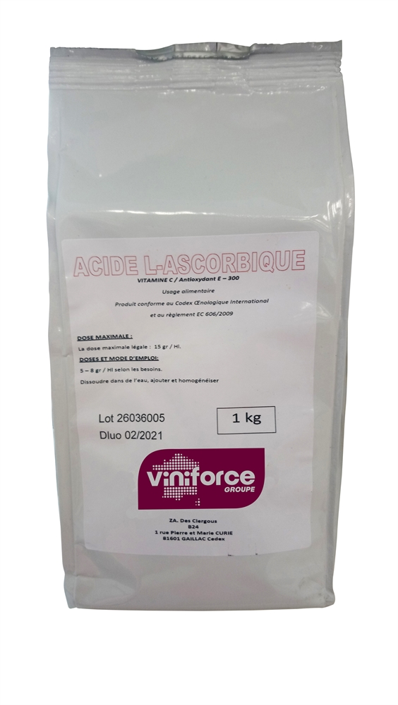 Acide Ascorbique Vitamine C E300 - Qualité Alimentaire Buxtrade - Lot De 10 Sachets De 500g (5kg)