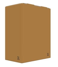 Carton Bib Bag in Box 3L Flexo Oenobag Ecru